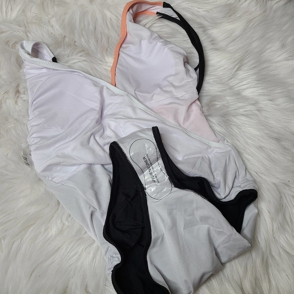 Color block one-pice swimsuit Sz M - Picture 11 of 13